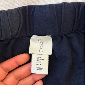 Joie Dark Blue Linen Trousers